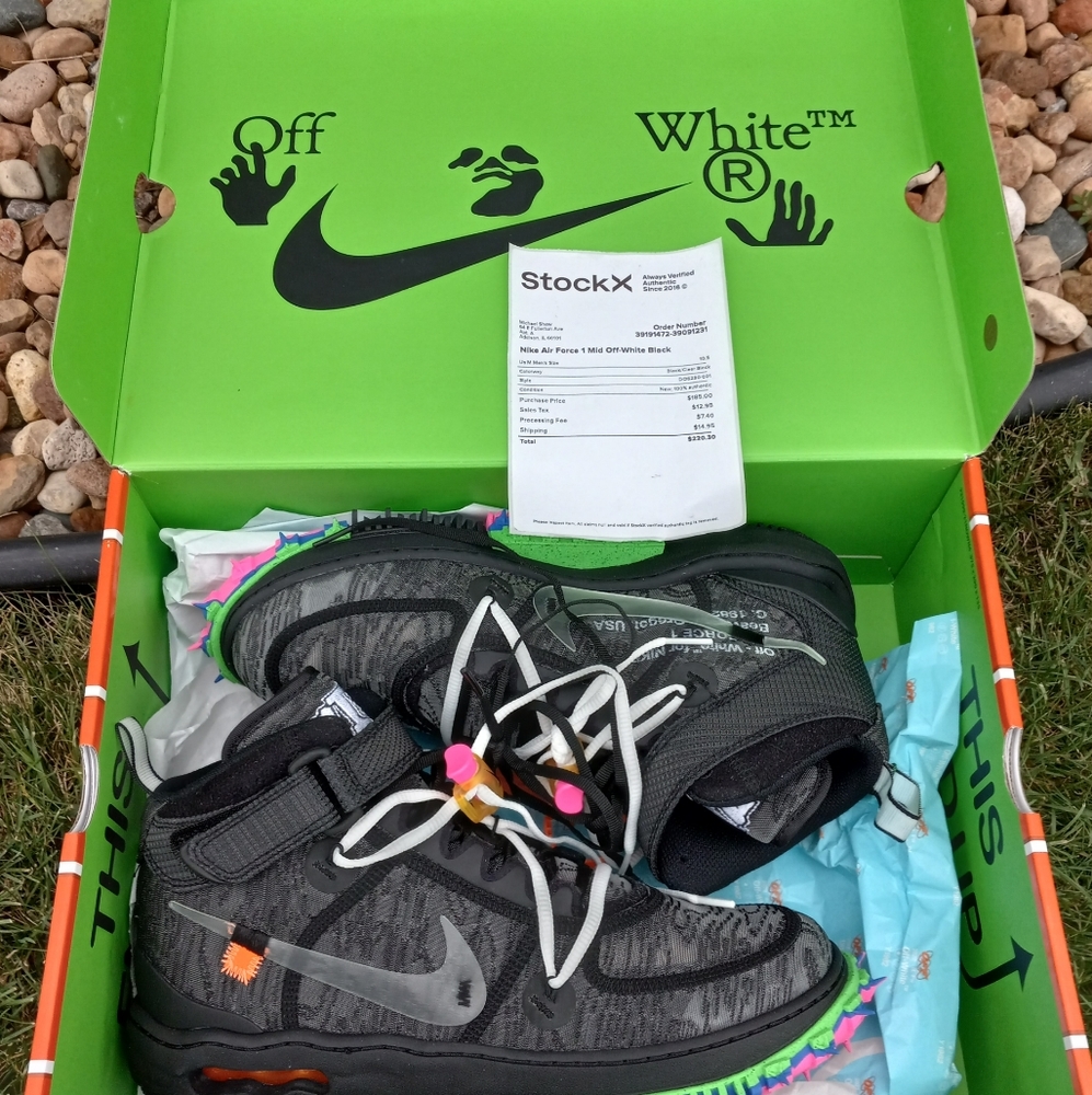 SOLD! Off-White Air Force One MidsMens Size 10.5